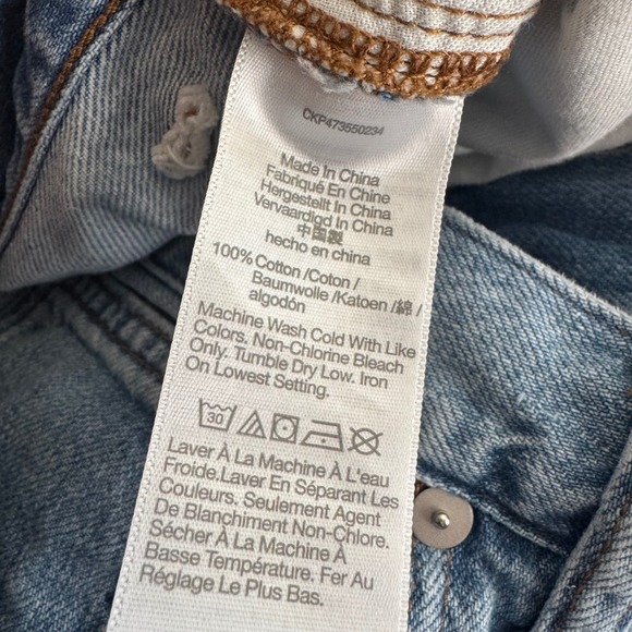 Madewell The Perfect Vintage Jeans High Rise Straight Leg Denim Size 27 - Picture 8 of 9